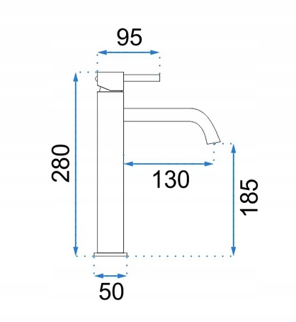 OUTLET Bateria Rea Lungo Gold Szczotkowana Wysoka Marka Rea