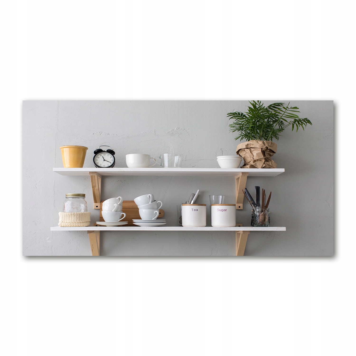 

Foto obraz akryl zdjęcie Ozdoby na półce 120X60 cm