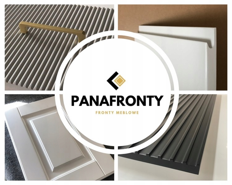 Fronty kuchenne lakierowane MDF- ryflowane L10 Grubość 19 mm