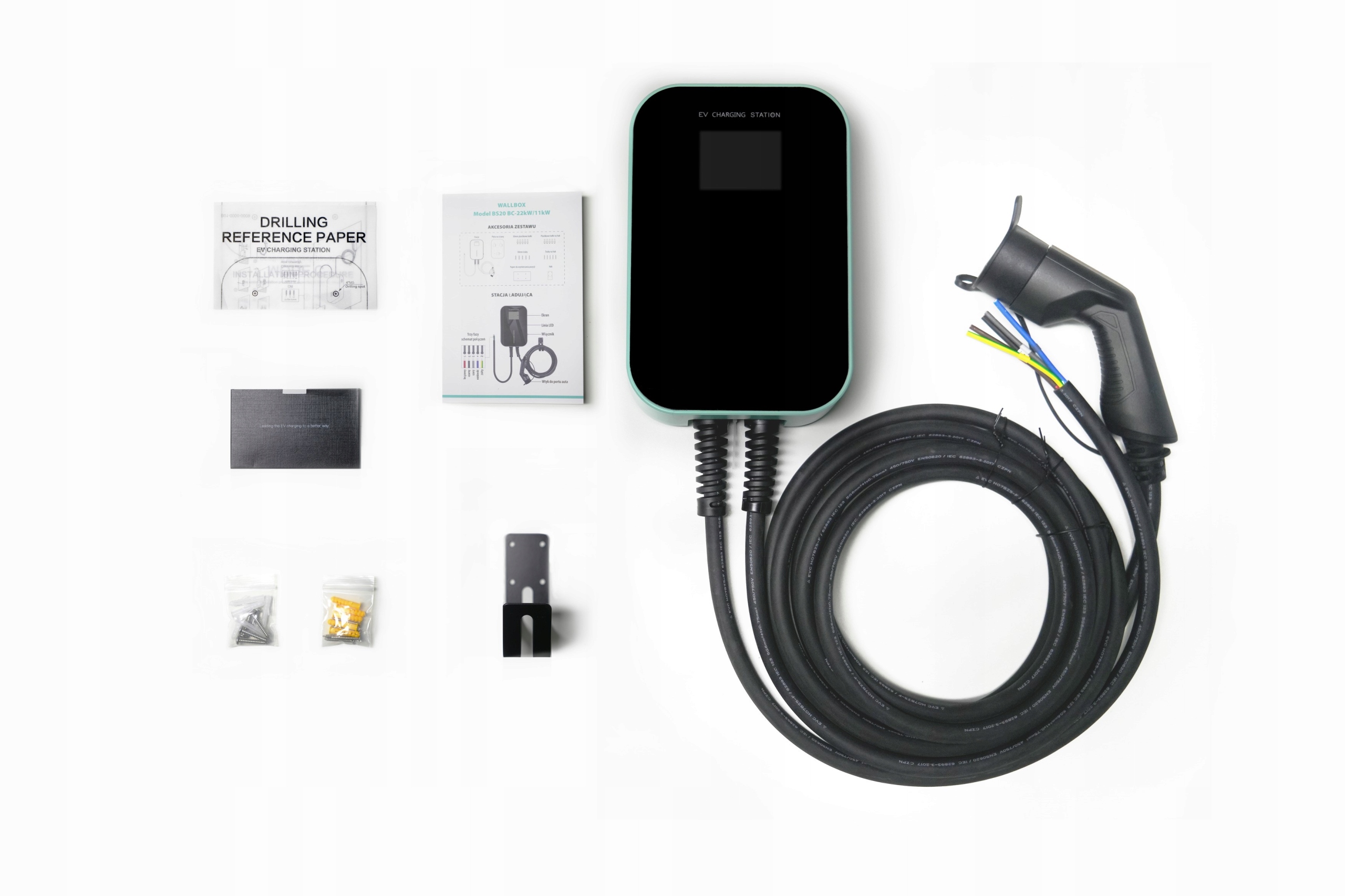 Ładowarka, Wallbox BESEN 11kW + aplikacja telefon Napięcie 380 V