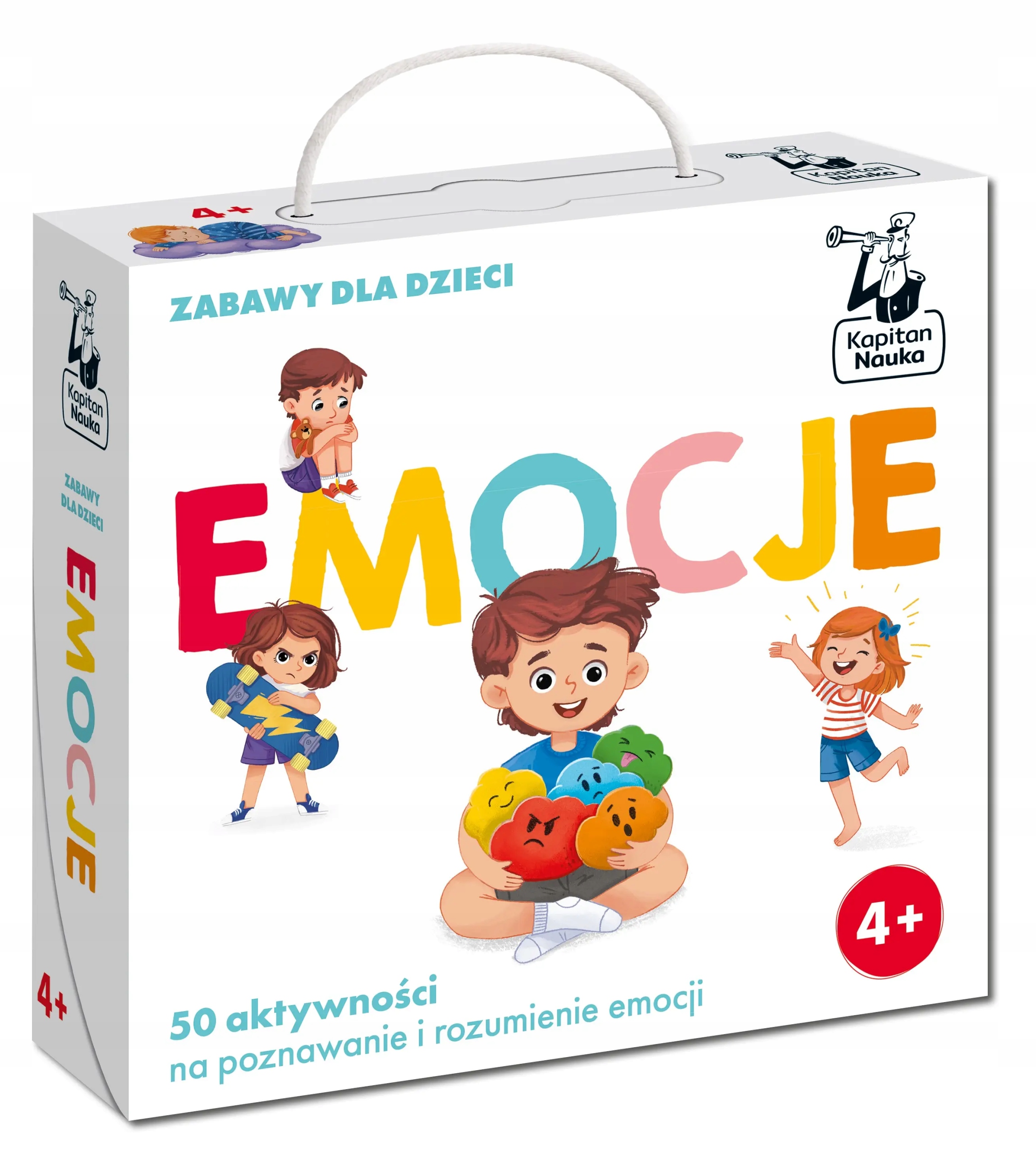 Emocje. Zabawy dla dzieci. Kapitan Nauka. Kapitan Nauka
