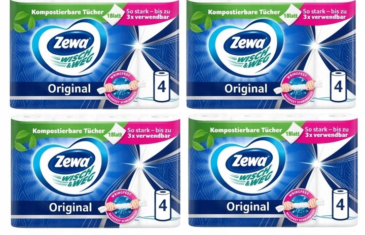 Zewa Ręczniki papierowe Wisch & Weg Original 2-warstwowe Ręczniki 16 rolki