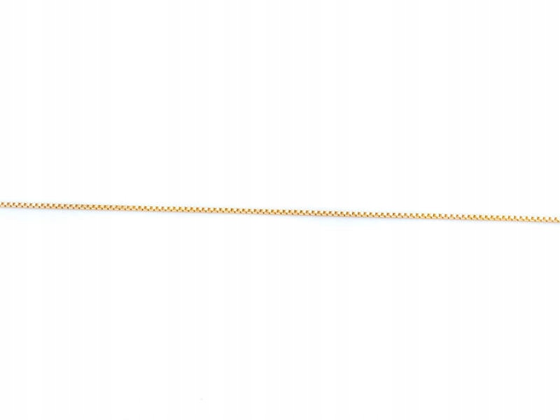 ZŁOTY ŁAŃCUSZEK KOSTKA WENECJANA AG 585 Materiał Złoto