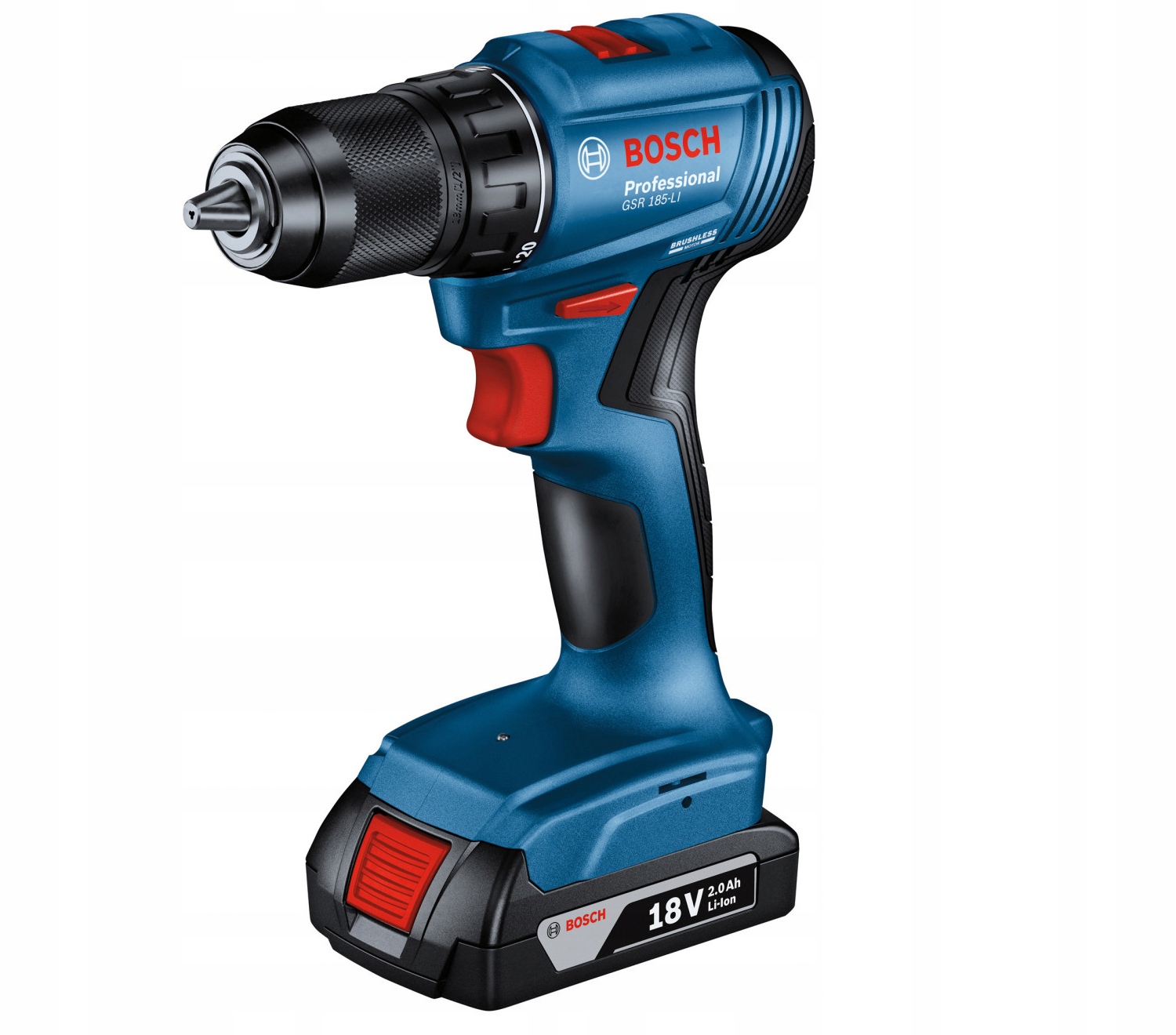 ZESTAW WKRĘTARKA BOSCH 18V 2x2,0Ah ZESTAW GSR 185-LI Marka Bosch