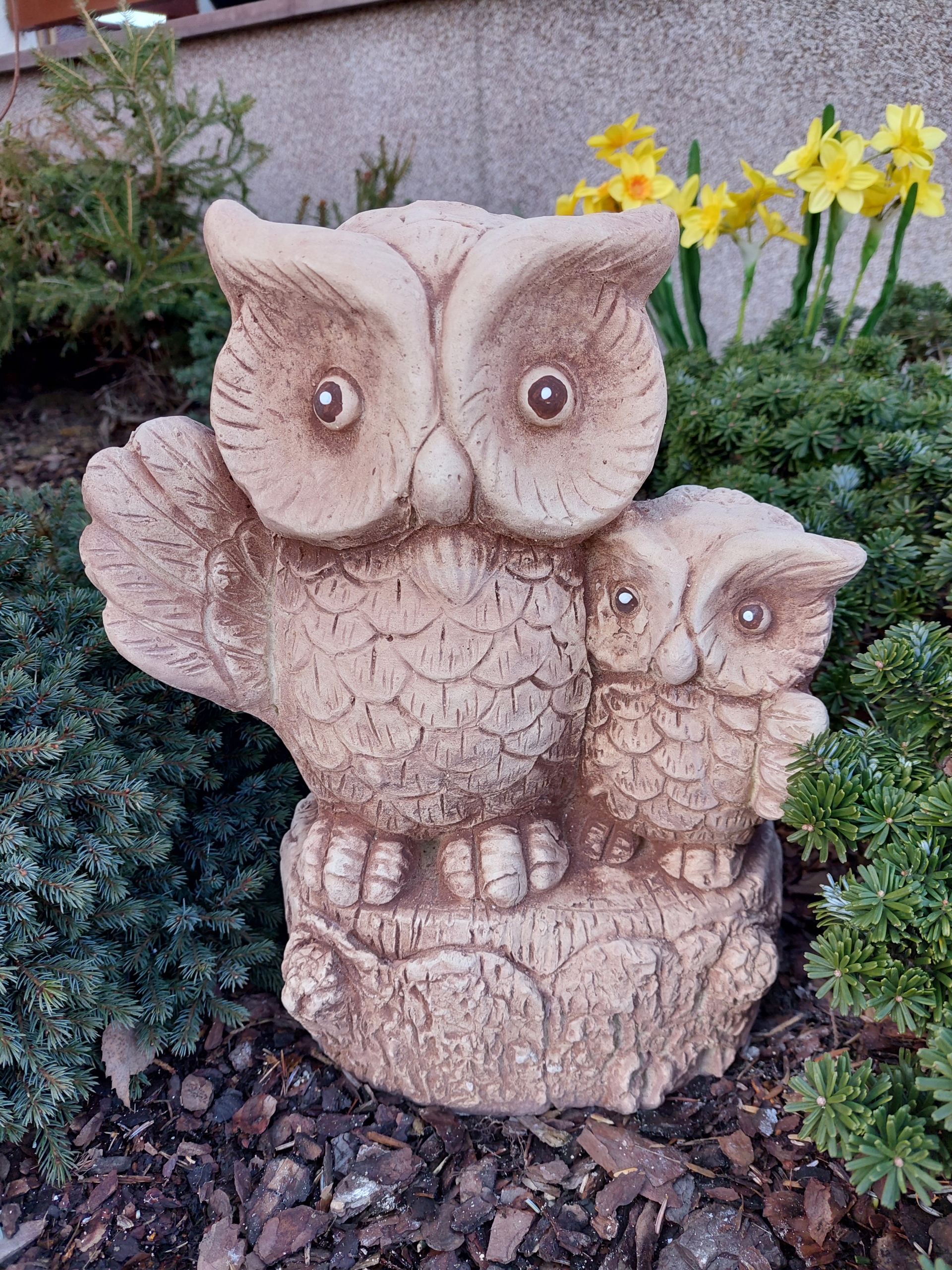 Figura SOWA sowy prezent beton brąz producent (Z125) ALA-SHOP Typ rzeźba (figura)