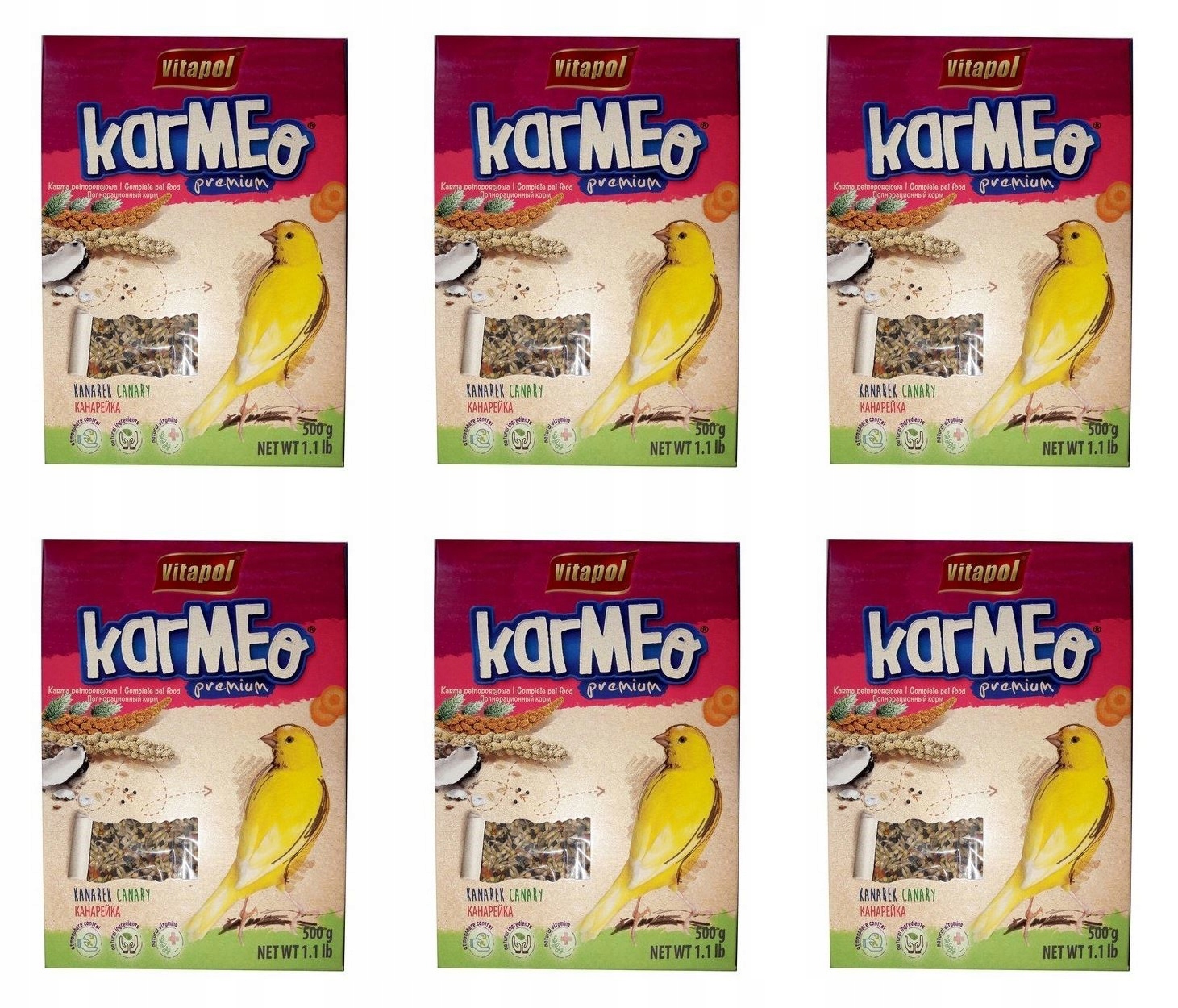 Levně Směs pro malé ptáky Vitapol 6x0,5 kg