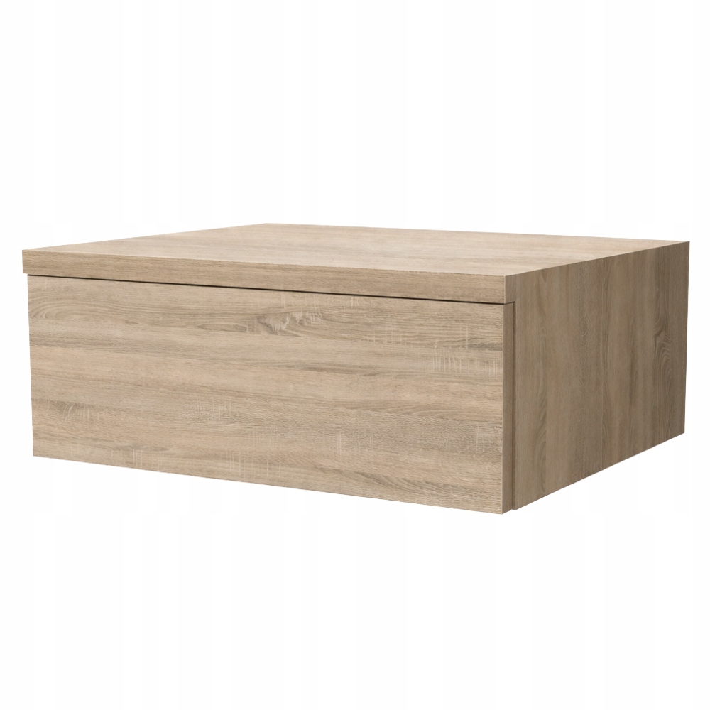 Noční stolek závěsný se spodním úchytem, dub sonoma, šířka 50 cm