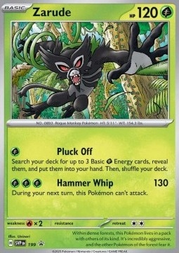 Holo Pokemon Tcg Trawiasty Zarude (svp 199)