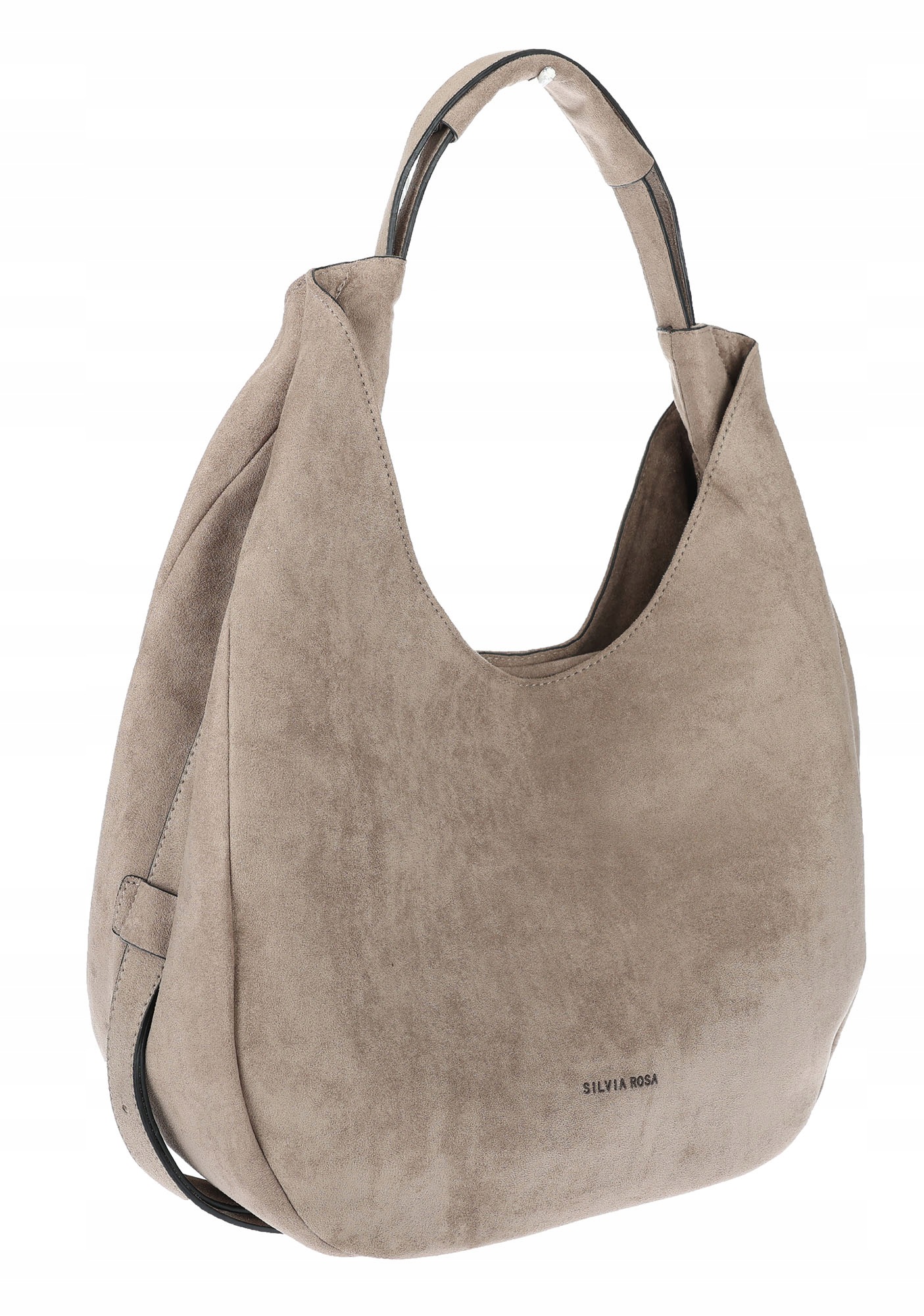 Dámská semišová kabelka shopper přes rameno kabelka přes rameno taška SR69S Šedá