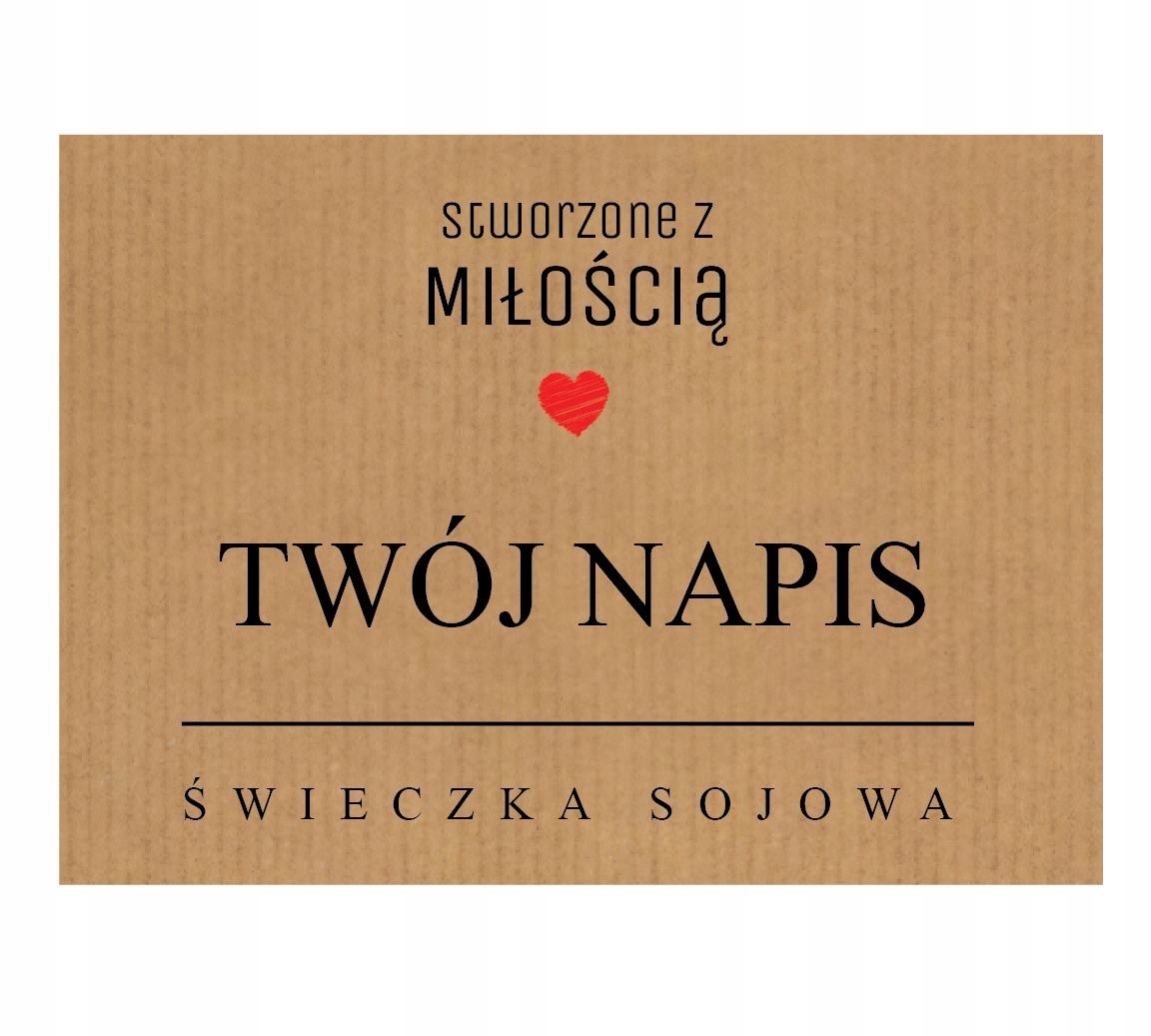 

Naklejki na Świeczkę Świeca Sojowa etykiety 5szt