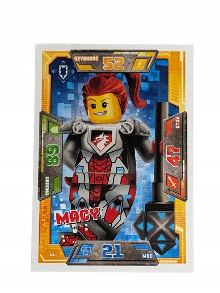 Karta Lego Nexo Knights Seria 1 Numer 011