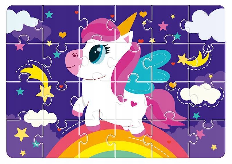 PUZZLE W OPAKOWANIU TYPU STAND-UP BAJKOWY JEDNOROŻEC UKŁADANKA ROTER KAFER Marka Roter Kafer