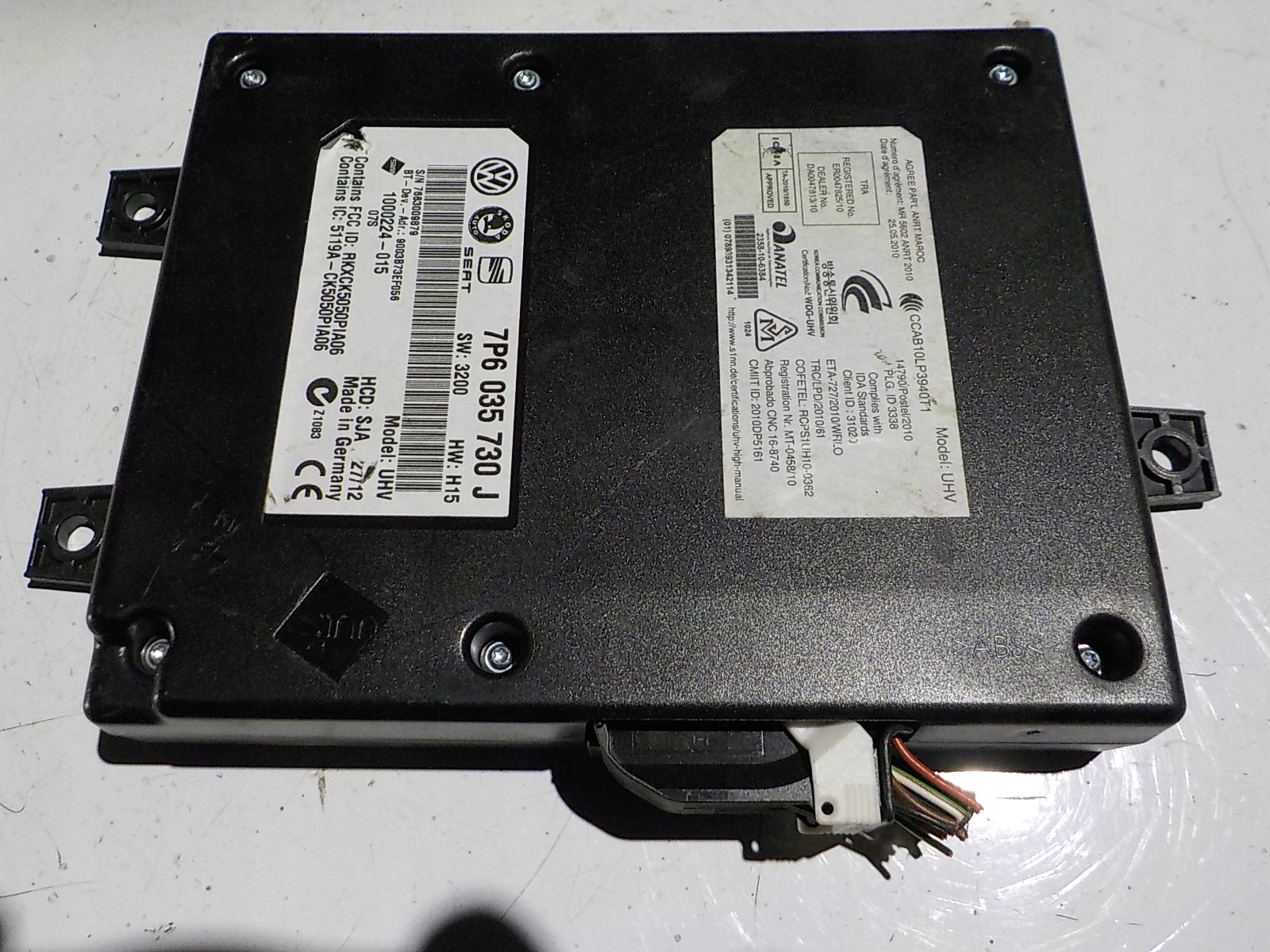 SEAT IBIZA III modulo BLUETOOTH 7P6035730J ROZP