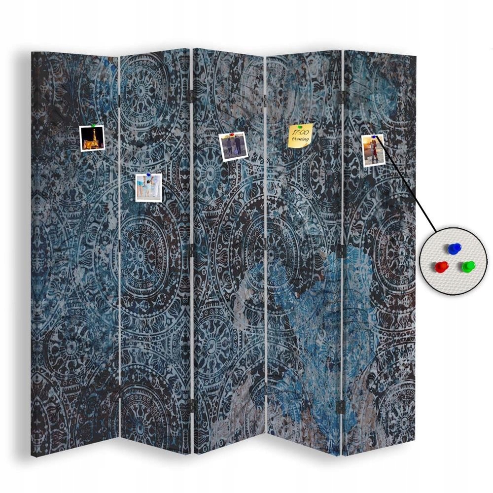 Paraván oboustranný korkový, Ztlumení hluku 180x170