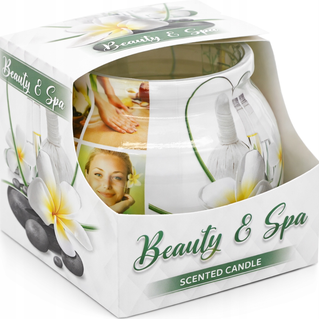 Świeca zapachowa parafinowa Miral 80 g BEAUTY & SPA ZIELONE
