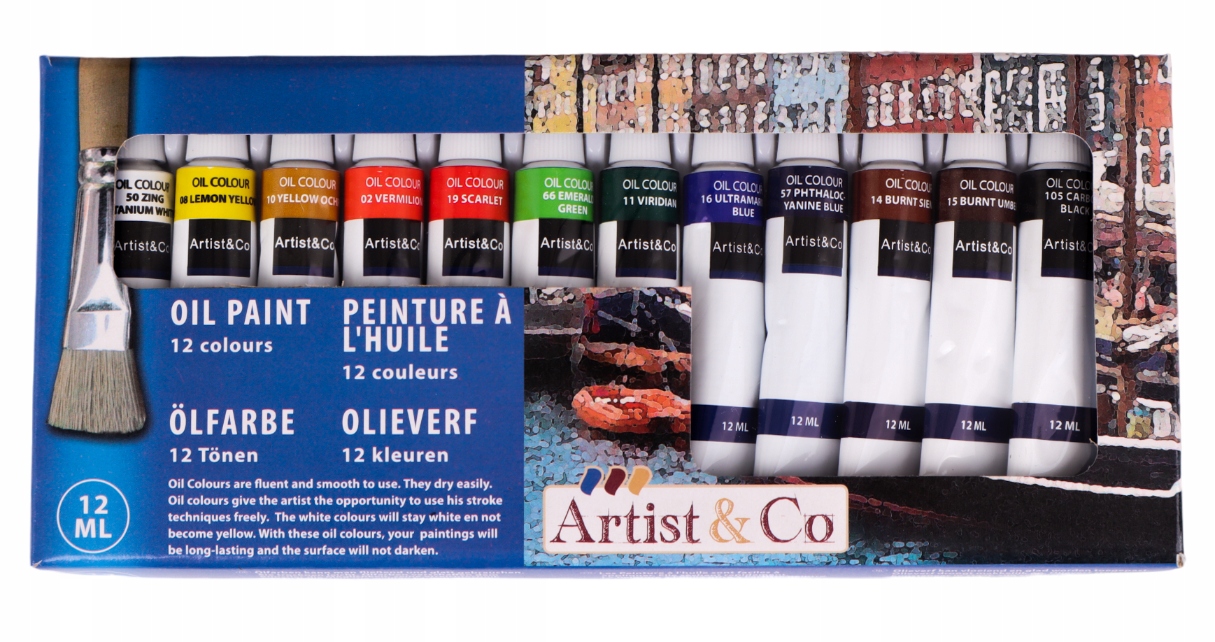 ZESTAW MALARSKI DLA DZIECI SZTALUGA FARBY PĘDZLE Stan opakowania oryginalne