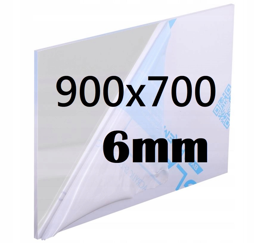 Plexi Plexi Plexi Plexa na míru 90 cm x 70 cm x 6 mm