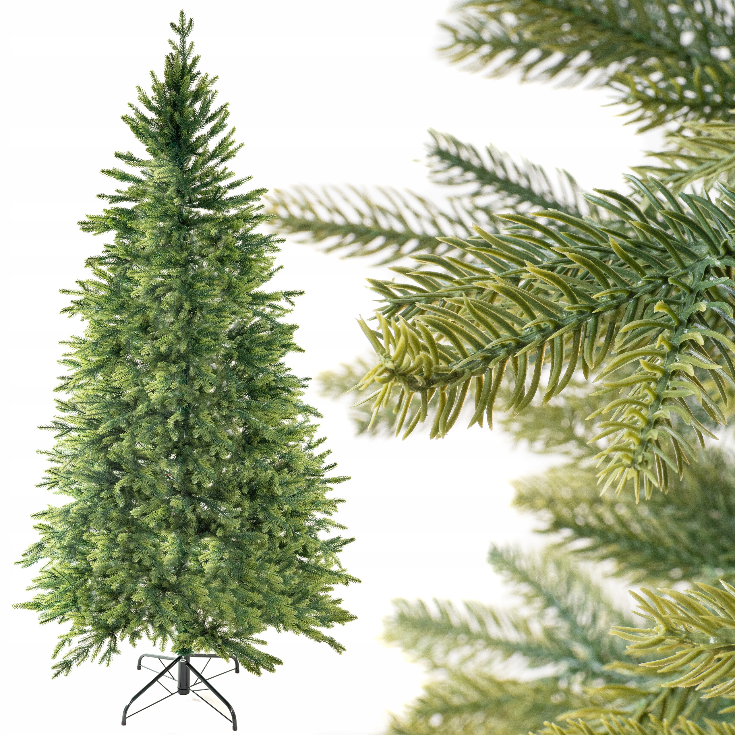 Umelý Zelený Vianočný Stromček 180 cm Full Pe 10 100 % svetlé koncovky Silikónový