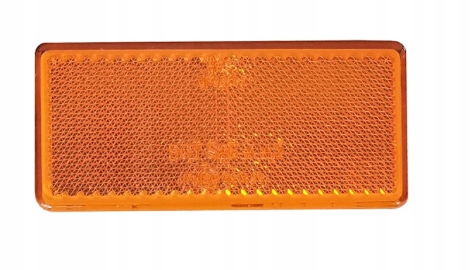 

Odblask prostokątny Żółty pomarańczowy 9x4cm