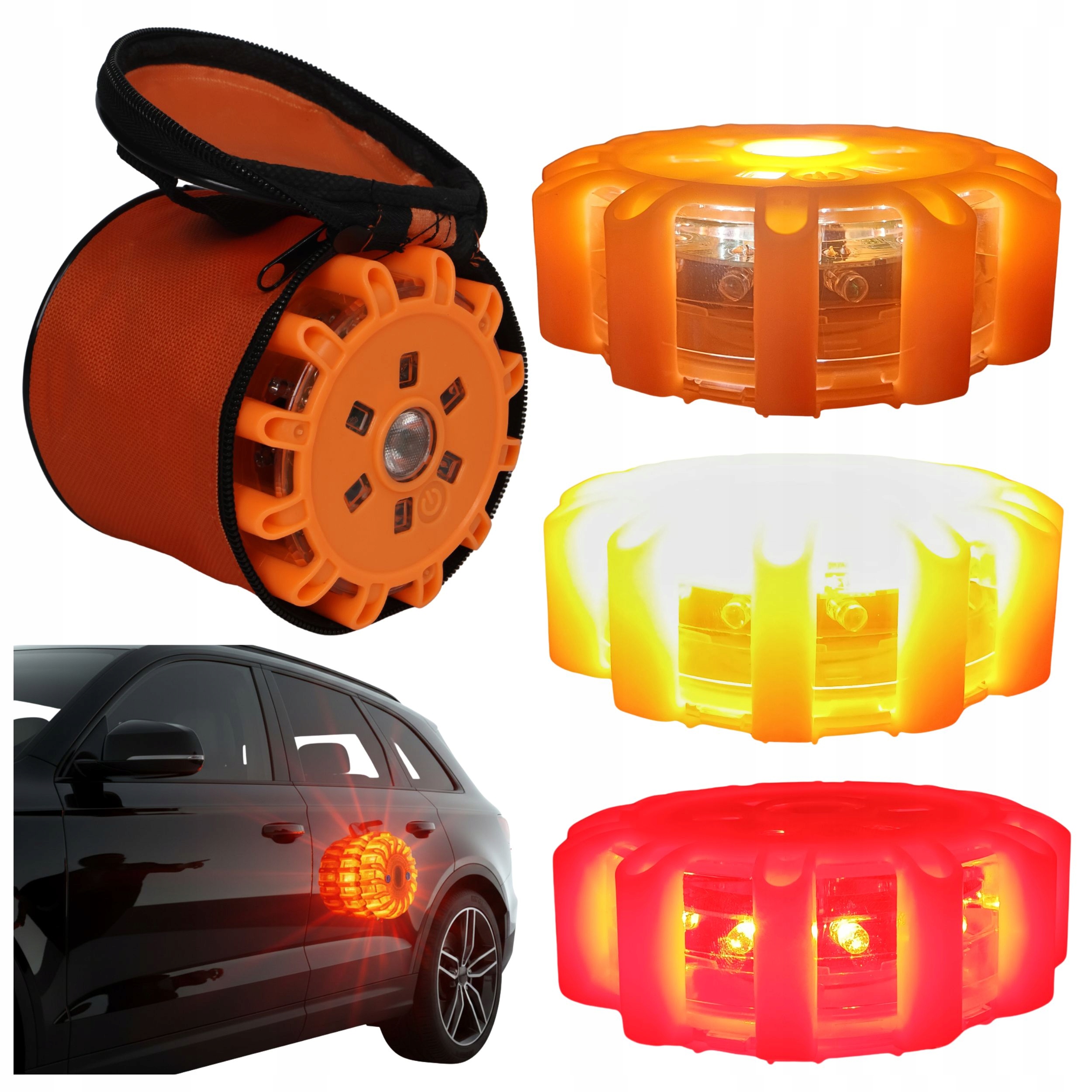 Signalizační Výstražná Lampa Kohout Led Flara na baterie 3 ks