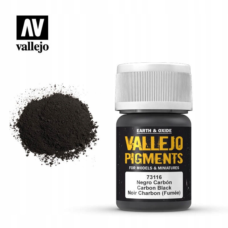 VALLEJO PIGMENT 73116 CARBON BLACK 30ml