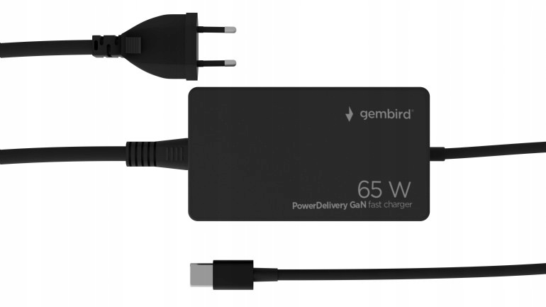 Cablexpert 65 W PowerDelivery GaN Usb Type-C Fast Charger NPA-AC-PDQC65-0