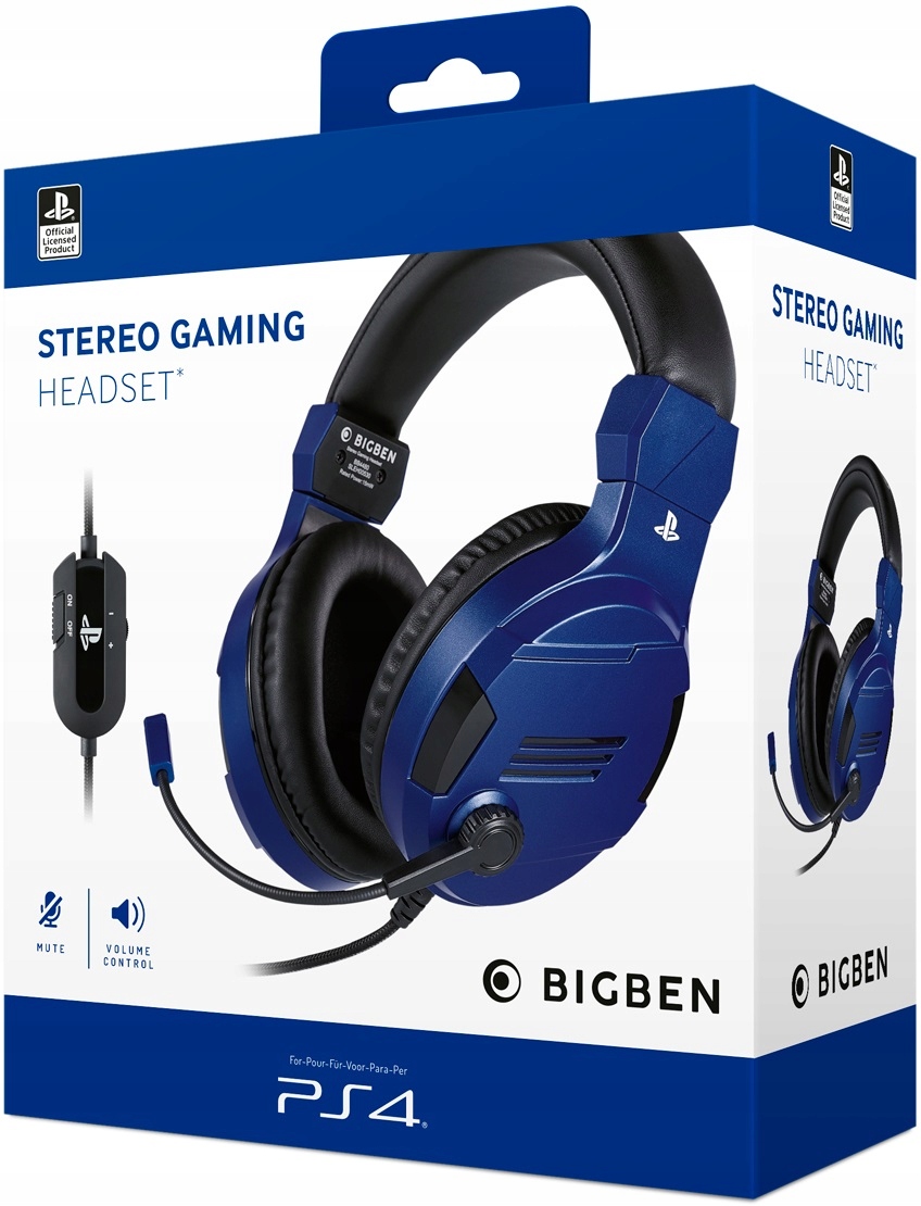 

Big Ben Słuchawki PS4 Niebieskie na licencji Sony