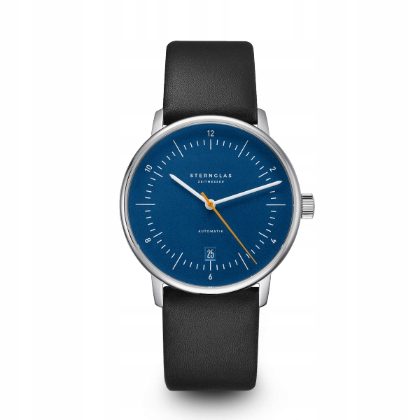 Zegarek Sternglas Naos Automatik blue orange, 38mm
