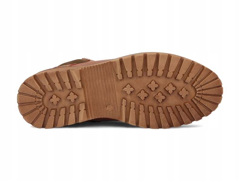 TRZEWIKI MĘSKIE BUTY OCIEPLANE SKÓRA 885 RUDY 39 Materiał zewnętrzny skóra naturalna