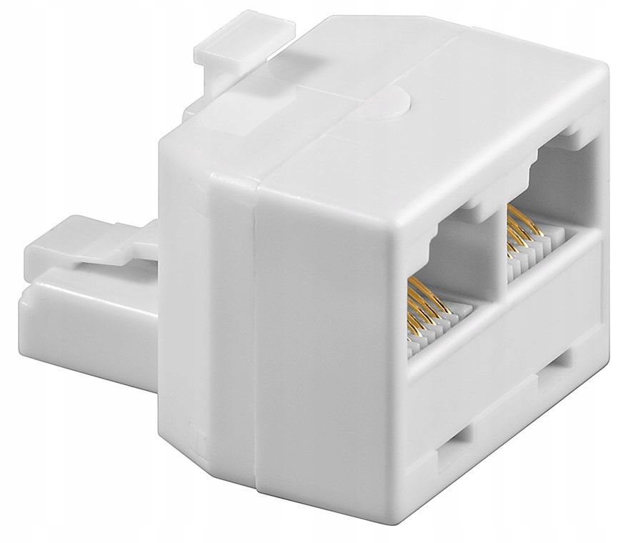 

Trójnik Isdn Wtyk RJ45 2x gniazd RJ45 Biały
