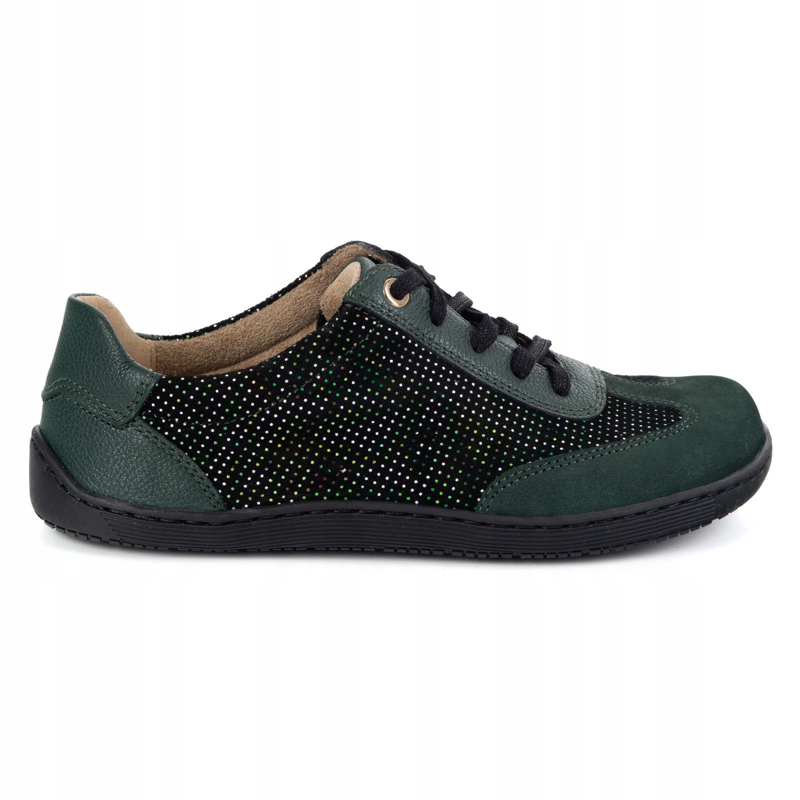 Dámské barefootové kožené minimalistické boty Olivier 1287 zelené 37