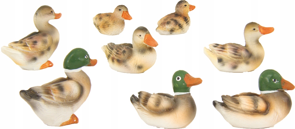 

8 Kaczki do Szopki- do 3cm wys./ do figur 11-15cm