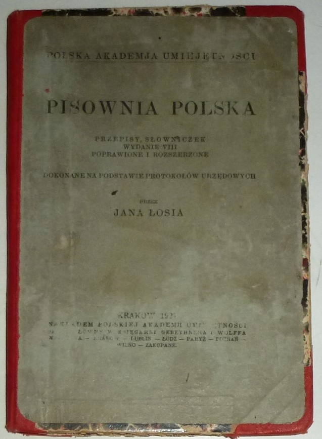 PISOWNIA POLSKA Jan Łoś 1927
