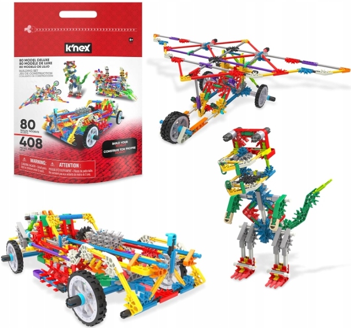 K'Nex Klocki konstrukcyjne Basic Fun Deluxe 408 el 15269