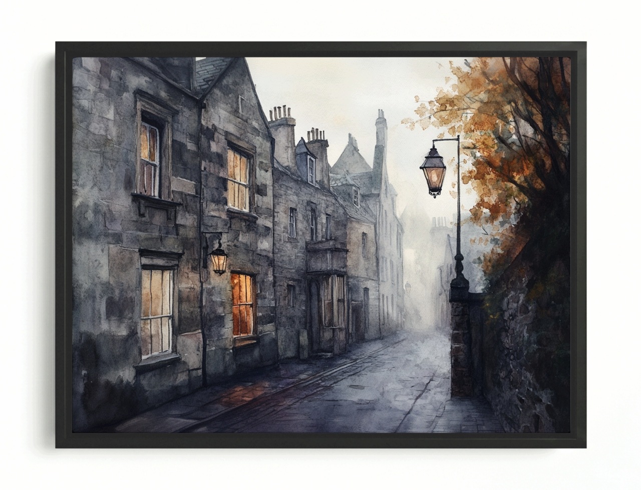 Obraz Rám Americký Box Město Skotsko Edinburgh Večer Soumrak 80x60