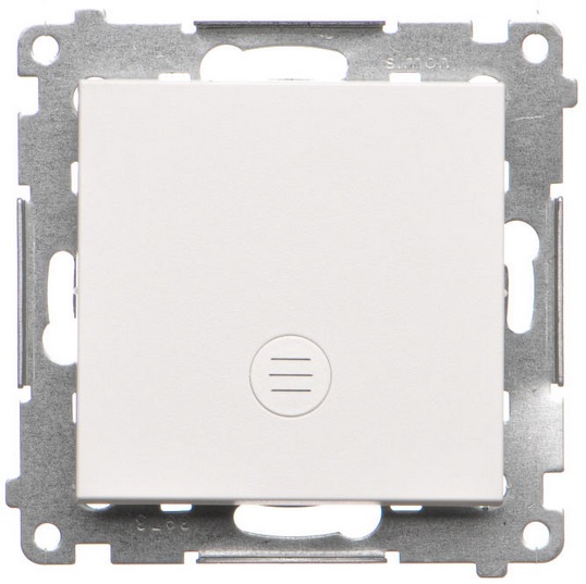 SIMON 55 Łącznik pojedynczy podświetlany biały mat