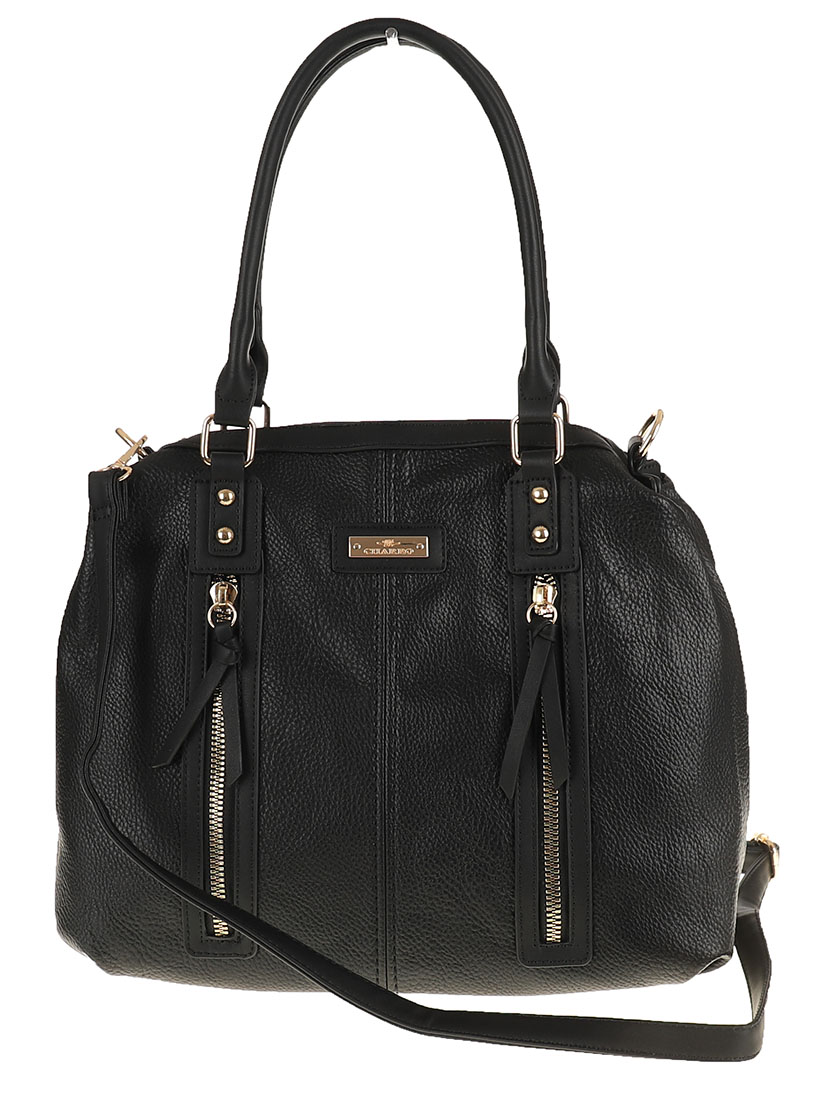 CHARRO Elegancka Torebka Damska listonoszka kuferek CH202320 Black Marka inna
