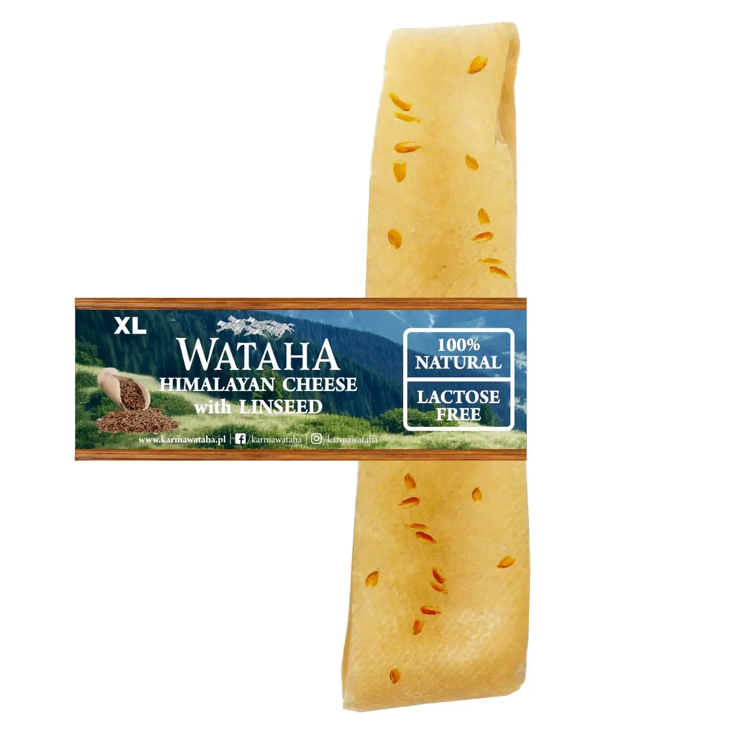 Levně Wataha Himalájský sýr s lněným semínkem XL Kousátko pro psa