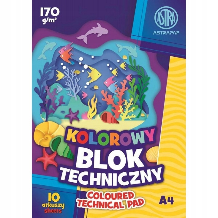 

Blok Techniczny Kolor A4 A'10 170G Astra