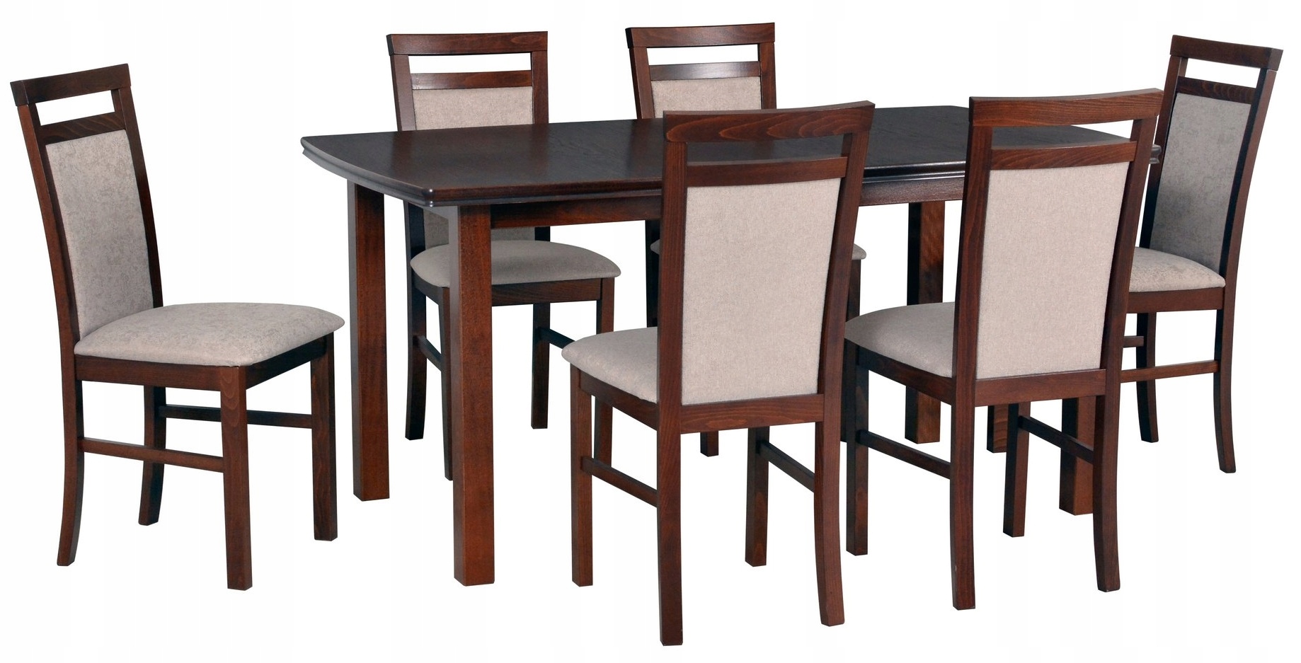 Sada rozkládacího stolu WENUS 5 a 6 židlí MILANO 5 Polský výrobek, barvy