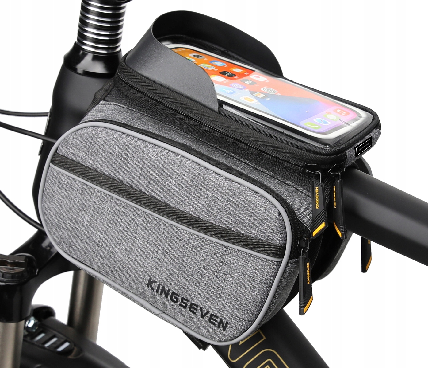 TORBA SAKWA ROWEROWA WODOODPORNA UCHWYT NA TELEFON