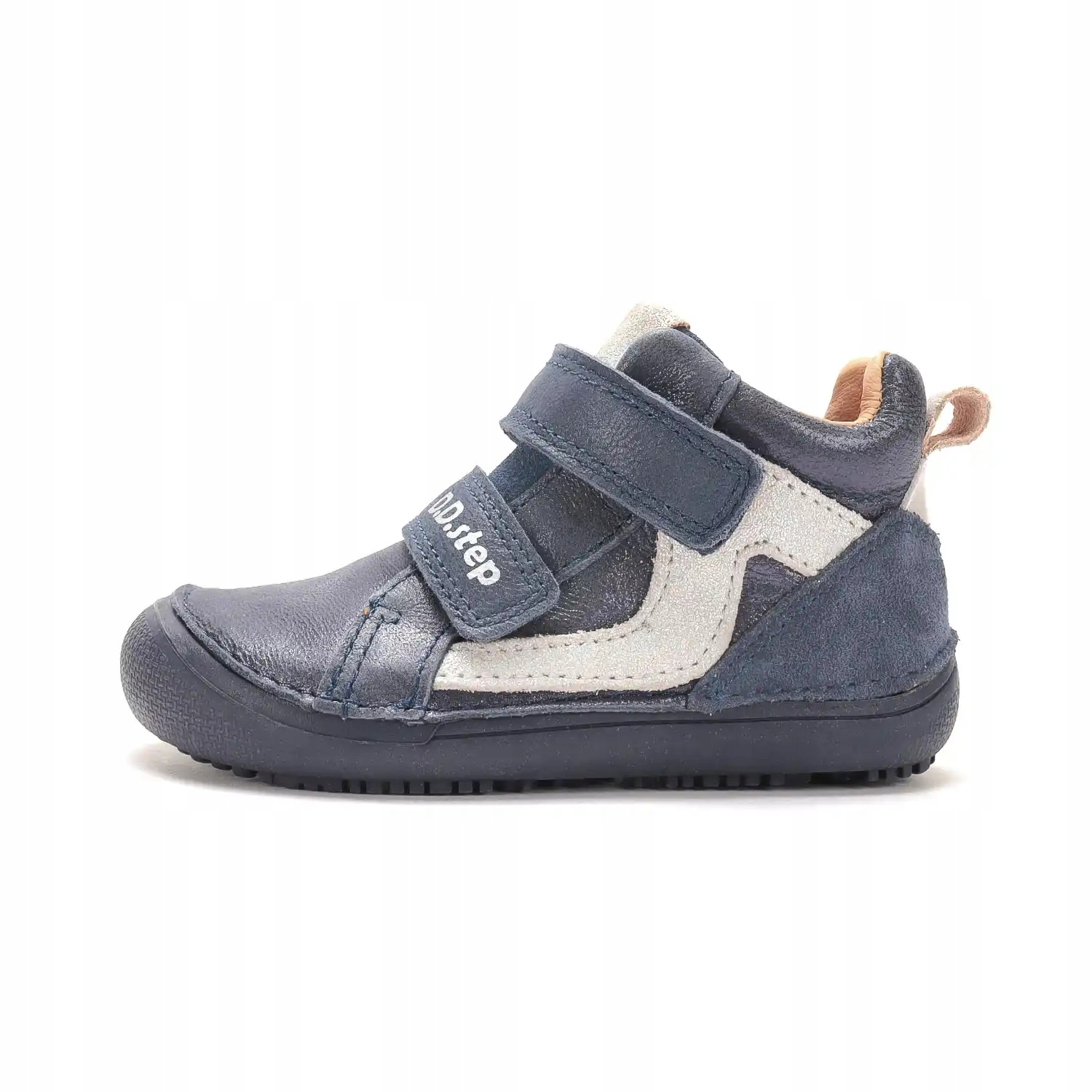 Trzewiki skórzane barefoot A063-62353F Cobalt 36