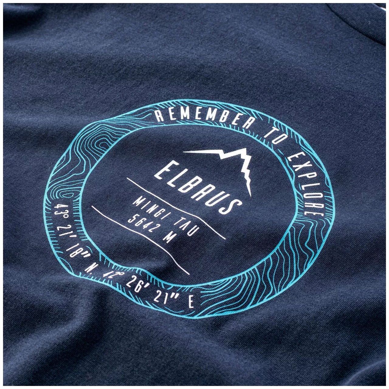 KOSZULKA MĘSKA ELBRUS T-SHIRT PODKOSZULEK M Kolor niebieski