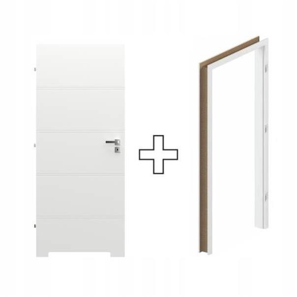 Komplet Drzwi Ościeżnica Reg Porta Trim 80 L Wc