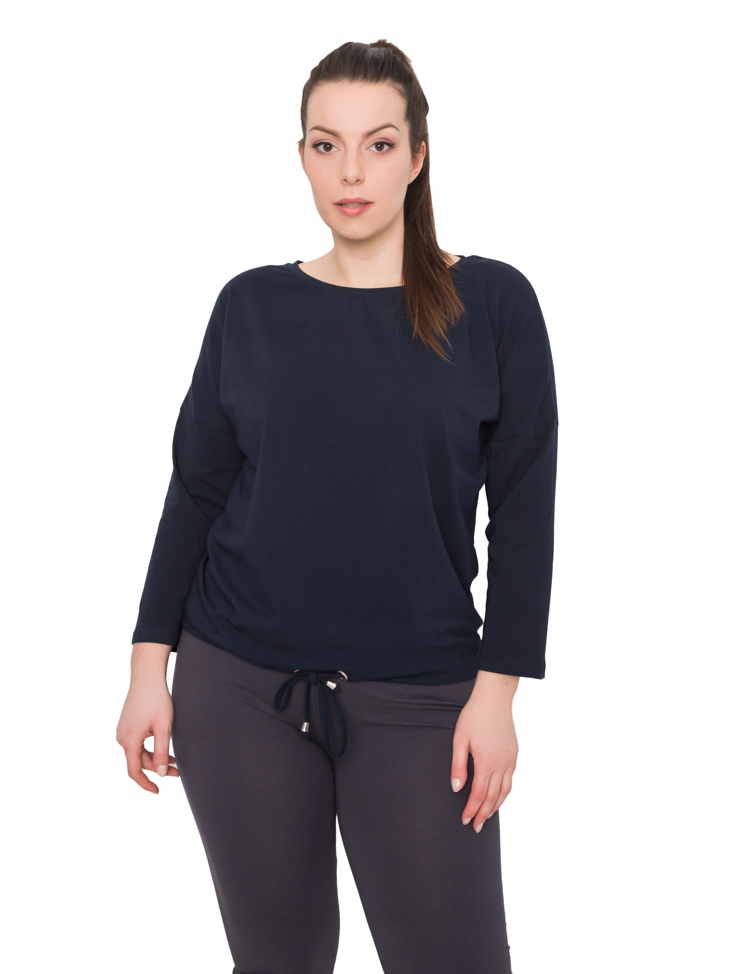 

Rewelacyjna Gładka Bluzka damska Plus Size - 3XL