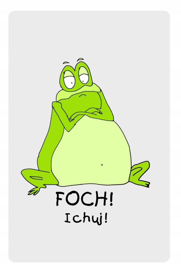 

Magnes na lodówkę żaba żabka foch i chu obrażalski
