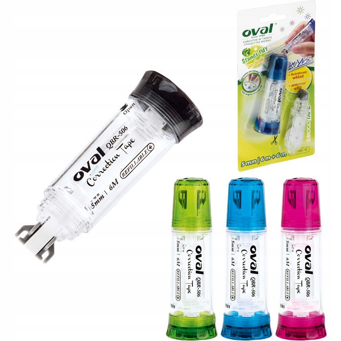 

Korektor w taśmie Oval QBR-506 5mm/6m +wkład