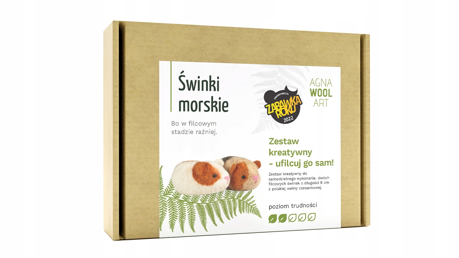 Kreativní sada pro děti i dospělé na plstění morčata, Diy