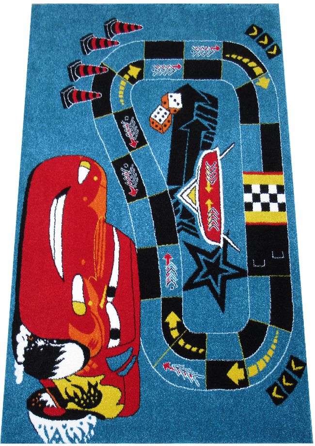 Detský kusový koberec Cars modrý 200x290