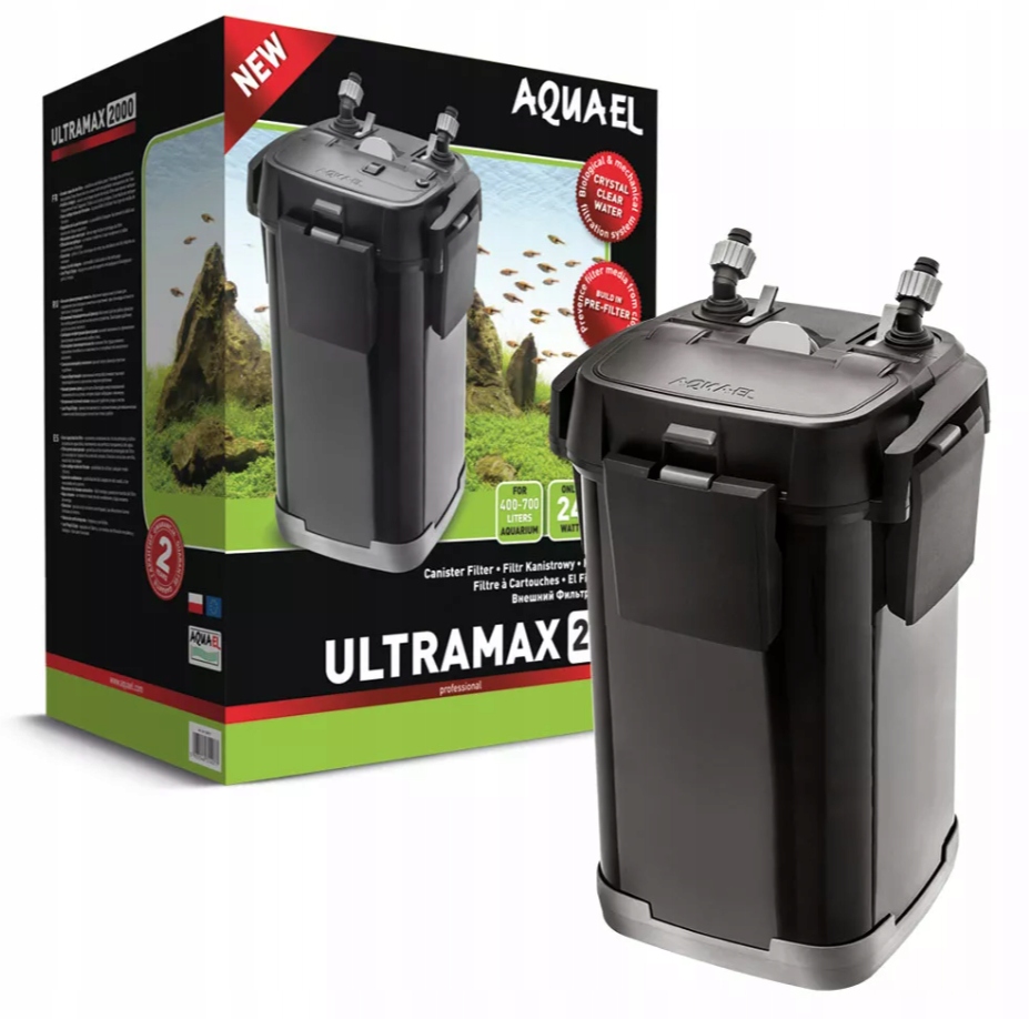 

Aquael Filtr Zewnętrzny Ultramax 2000 Do 400-700L